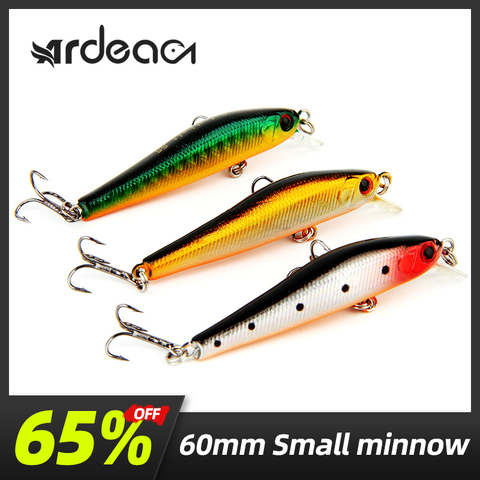 ARDEA small minnow fishing lure hard bait seabass lures flottant isca artificial hard plastic bass crankbait winter fishing bait ► Photo 1/6