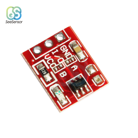 10Pcs/lot TTP223 Touch Key Switch Module Single Channel Touching Button Self-Locking/No-Locking Capacitive Switches ► Photo 1/5