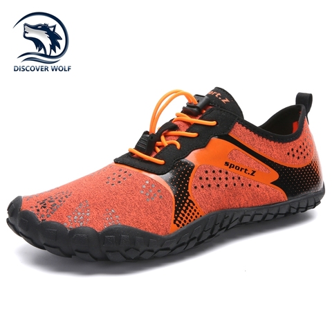 Breathable Quick Dry Swimming Aqua Shoes Outdoor Seaside Water Upstream Shoes Barefoot Five Fingers Fitness Sports Sneakers Men ► Photo 1/6