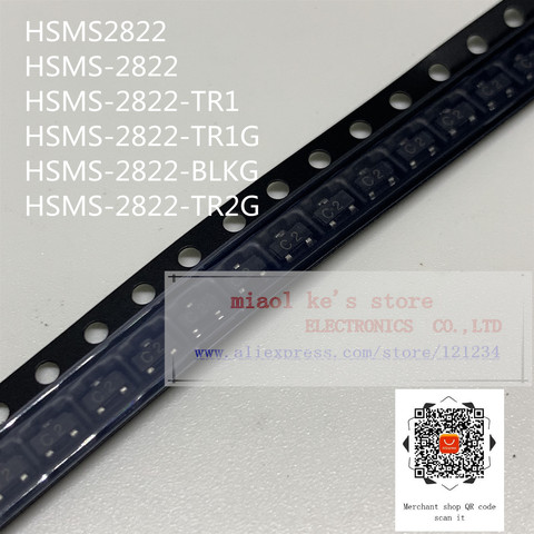 [10pcs]100%New original: HSMS2822 HSMS-2822 HSMS-2822-TR1 HSMS-2822-TR1G HSMS-2822-BLKG HSMS-2822-TR2G - RF DIODE SCHOTTKY 15V ► Photo 1/1