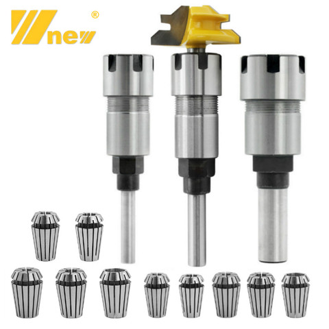Router Collet Extension Chuck Rod Engraving Machine Extension Rod with Spring Collet Set for CNC Milling Lathe Tool ► Photo 1/6