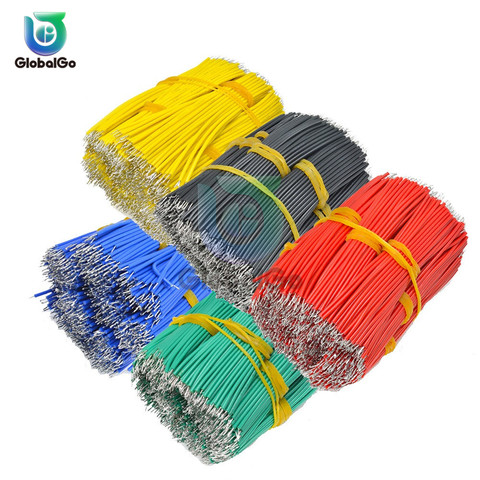 100pcs/Lot 0.14mm Tin Lead Tin Plated Copper Wire Melt Core Solder Soldering Wire UL1007 24AWG PVC Electronic Cable 8 CM ► Photo 1/6