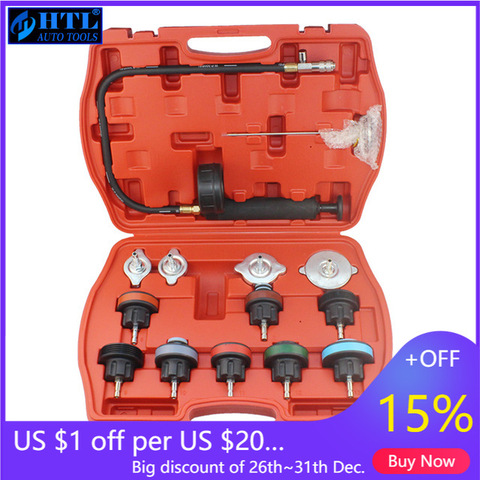14pcs/set Radiator Pressure Compression Tester Car Repair Water Tank Accurate Easy To Use Cooling System Leak Detector ► Photo 1/2