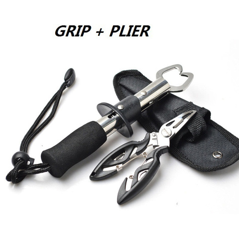Cutter Plier Scissor Fish Gripper Plier Set Nipper Pincer Snip Fishing Lure Lipgrip Accessory Tool Clip Clamp Grabber Trigger ► Photo 1/6