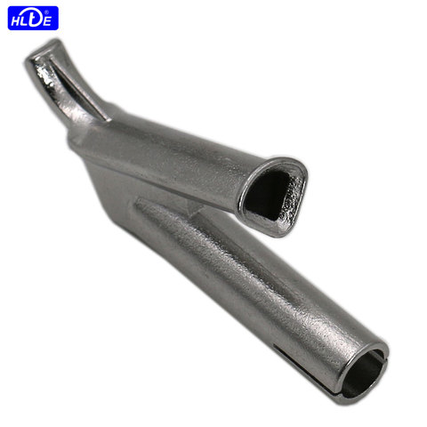 HLTE 316L stainless steel 7*7*8mm triangle speeding welding nozzle,hot air welder/ plastic heat gun tuyere accessories ► Photo 1/6