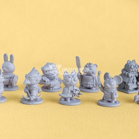 3d print Root TRPG  board game token characters lizard Cat alliance Eagle Ranger Chamber of Commerce rabbit fox rat miniatures ► Photo 1/4