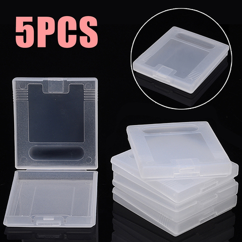 For Game Cases 5Pcs/set Plastic Game Card Cartridge Cases Boxes Game Cartridge Case Dust Cover White Clear Mayitr ► Photo 1/6