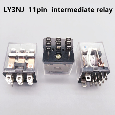 1ps HH63P LY3NJ JQX-13F Miniature Coil Generalelectromagnetic intermediate relay switch 220v 24v 12v 12 volt AC/DC 10A 11PIN ► Photo 1/6