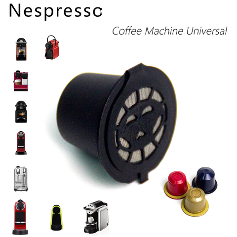 1Pcs Fit For Nespresso Coffee Filter Cup Reusable Coffee Capsule Filters With Spoon And Brush Kitchen Accessories ► Photo 1/6