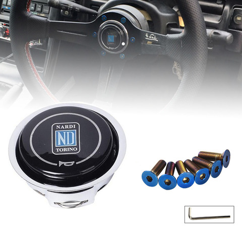 Universal ND Horn Cover Metal + Plastic Modified Car Horn Button Racing Car Steering Wheel Horn Cover ► Photo 1/5