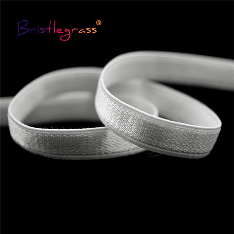 BRISTLEGRASS 2 5 10 Yard 8mm Shiny Nylon Elastic Spandex Band Webbing Shoulder Tape Bra Strap Underwear Lingerie DIY Sewing Trim ► Photo 1/6