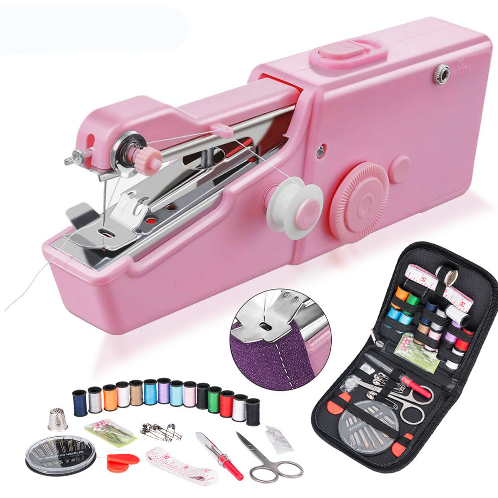 Handheld Sewing Machine Portable Mini Electric Handmake Sewing Tool Stitching 
