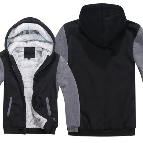 Mans Hoodies Men Cool Fashion Coat Printed Thicken Sweatshirt Mans Jacket Hoody ► Photo 1/5