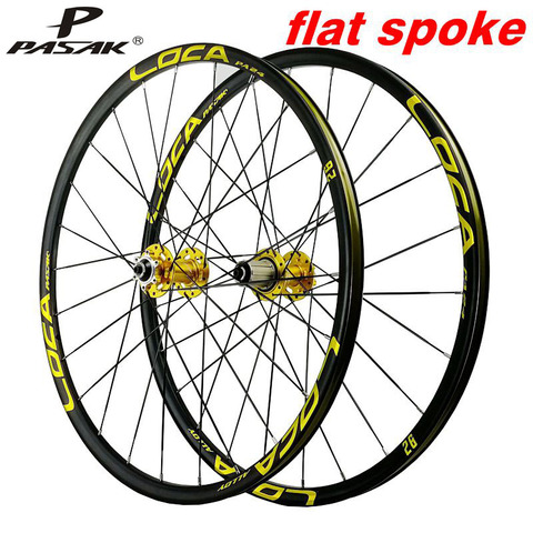 Ultralight mountain bike quick wheel set 26/27.5in 4 bearing flat strip 6 nail disc brake wheel 6 claw 11/12 ► Photo 1/6