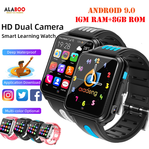 Android 9.0 Smart 4G Remote Camera GPS WIFI Kid Student Wristwatch Video Call Monitor Trace Location Google Play Map Phone Watch ► Photo 1/6