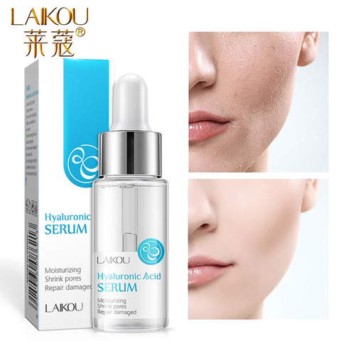 LAIKOU 15ml Hyaluronic Acid Essence Facial Serum Anti Wrinkle Whitening Vitamin C Face Serum Care Skin Hyaluronic Acid Pure ► Photo 1/6