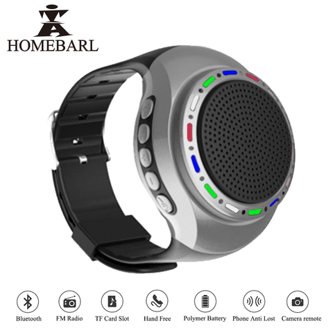 HOMEBARL U6 Colorful Running LED Cool Wrist Buetooth Watch Speaker Sports Music FM Radio Support 8GB 16GB TF Card PK B20 B90 U3 ► Photo 1/6