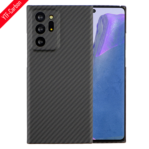 YTF-carbon real carbon fiber case For Samsung Galaxy NOTE 20 Ultra case Fine hole camera anti-fall cover Galaxy NOET 20 shell ► Photo 1/6