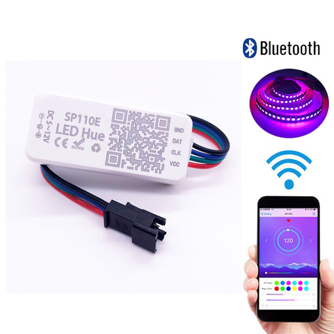 SP110E Bluetooth Led Pixel Strip Controller WS2811 WS2812B Dimmer SK6812 RGB RGBW APA102 WS2801 pixels Led Strip IOS Android ► Photo 1/4