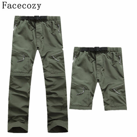 Men Quick Dry Outdoor Pants Removable Hiking&Camping Pants Male Summer Breathable Fishing Climbing Trousers for Trekking Shorts ► Photo 1/6