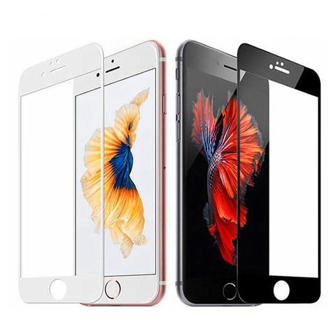3D tempered glass for iphone 7 6 6s 8 plus glass iphone 7 8 6 X 11 Pro Max screen protector protective glass on iphone 7 plus ► Photo 1/6