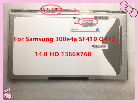 FREE SHIPPING 14.0“HD LTN140AT21 LTN140AT21-001 LTN140AT21-801 LTN140AT21-002 For Samsung 300e4a SF410 Q470 LCD screen ► Photo 1/4