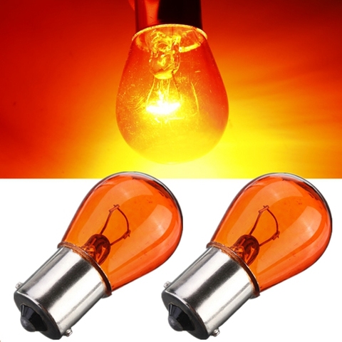 10pcs PY21W 1156 BA15S Amber Car Auto Scooter Indicator Break Parking Turn Light Bulb Lamp 21W DC12V Halogen lamp bulb ► Photo 1/6