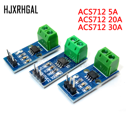 1pcs ACS712 5A 20A 30A Hall Current Sensor Module ACS712 model 5A ACS712 5A/20A/30A ACS712-5A ACS712-20A ACS712-30A ► Photo 1/5