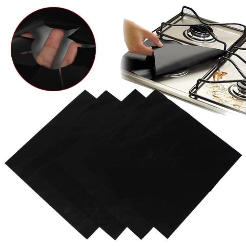 Gas Stove Pads Gas Stove Protector Cooker Cover Liner Clean Mat Pad Non-stick Reusable Stovetop Burner Protector Kitchen Tools ► Photo 1/6