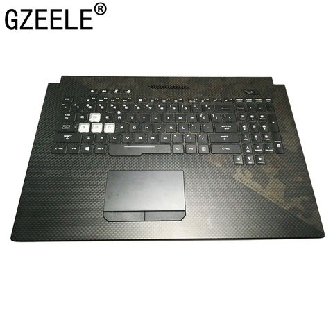 US Backlit keyboard for ASUS ROG Strix Scar II GL704 GL704S7CM GL704GM  GL704GV GL704GV-DS74 GL704GW Palmrest Upper Case COVER ► Photo 1/3