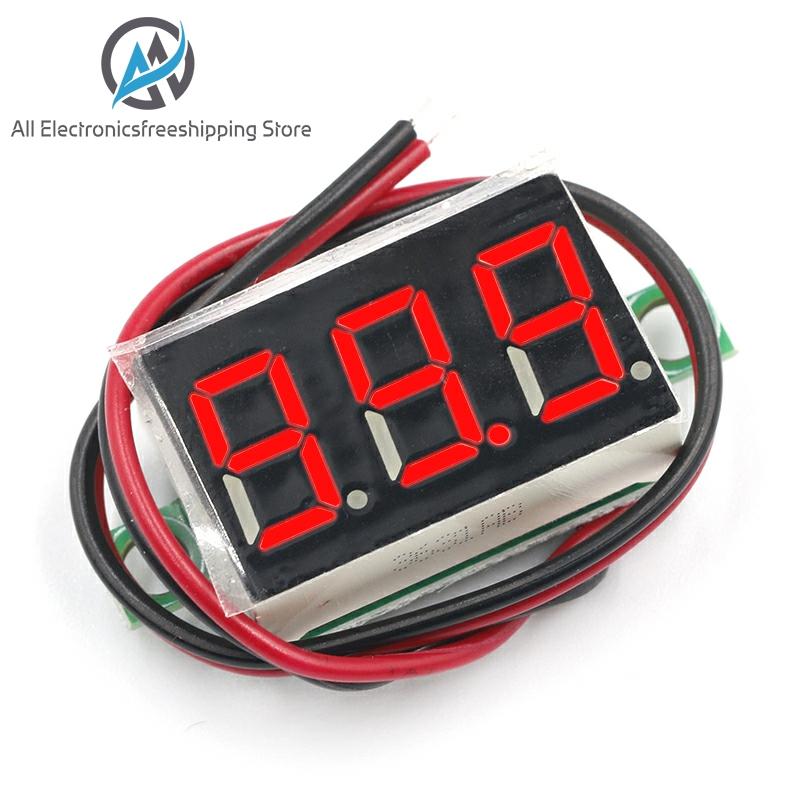 0.36 inch DC 4.7-32V 2 Wires Mini Digit Display Voltmeter Mini LED Digital Panel Volt Voltage Meter Instrument Car 12V 24V ► Photo 1/4