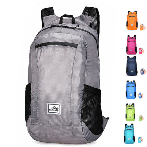 20L Lightweight Portable Foldable Backpack Waterproof Backpack Folding Bag Ultralight Outdoor Pack for Women Men Travel Hiking ► Photo 1/5