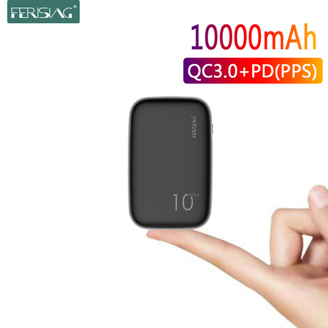 FERISING PD Power Bank 10000mAh Portable External Battery Charger USB Type C QC 4.0 3.0 10000 mah for Xiaomi Mi Powerbank banks ► Photo 1/6