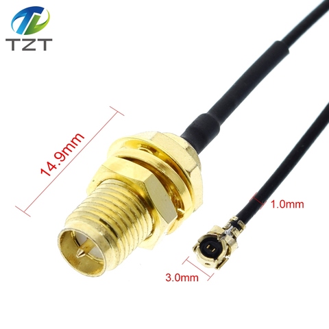 Extension Cord U.FL IPX to RP-SMA Female Connector Antenna RF Pigtail Cable Jumper for PCI WiFi Card RP-SMA Jack to IPX RG178 ► Photo 1/6