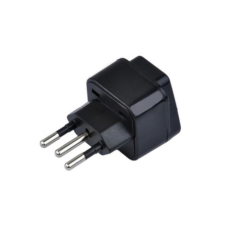 3pin Brazil Brazilian AC Power Plug UK/US/EU To Brazil Brasil Socket Travel Power Adapter Plug 3 Pin Converter Type N Plug ► Photo 1/2