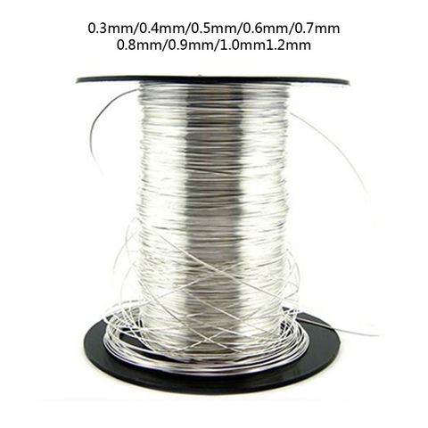 1 M 925 Sterling Silver Wire in Jewelry Making 0.3/0.4/0.5/0.6/0.7/0.8/0.9/1.2mm ► Photo 1/6