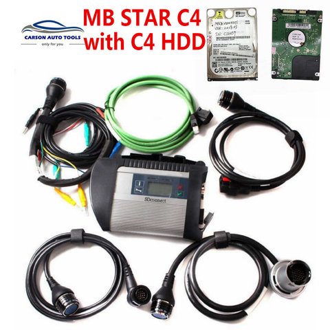 Super Quality SD Connect MB STAR C4 multiplexer Compact 4 WIFI  Multi-language Diagnostic Tool MB C4 main unit no HDD software ► Photo 1/6