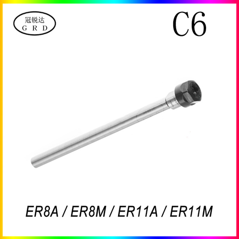 C6 ER ER8 ER11 60L 100L Collet Chuck Holder CNC Milling Lengthen Tool carrier Lathe Tools ► Photo 1/6