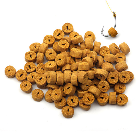 Rompin 100pcs Red Carp Fishing Hollow Bait Grass Carp Baits Fishing Baits Lure Formula Insect Particle Boilie Pellets Hook Up ► Photo 1/6