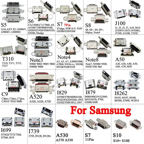 1pcs For Samsung Galaxy S3 S4 S5 S6 S7 7pin 11pin S8 S9 s10 Plus A50 A70 J100 J5 T310 A520 Micro USB Jack Socket Connector ► Photo 1/6