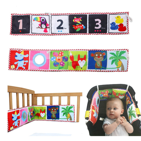 Babys Room Decor Crib Cloth Bumper Multi-Touch Double Protector Bebe Books Bed Bumper Cot Fence soothe Towel Newborn Bedding Set ► Photo 1/6