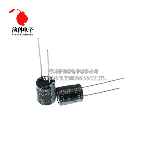 20pcs 50V Aluminum Electrolytic Capacitor 0.1UF 0.22UF 0.47UF 10UF 22UF 47UF 100UF 220UF 470UF 680UF 1000UF 2200UF 3300UF 4700UF ► Photo 1/6