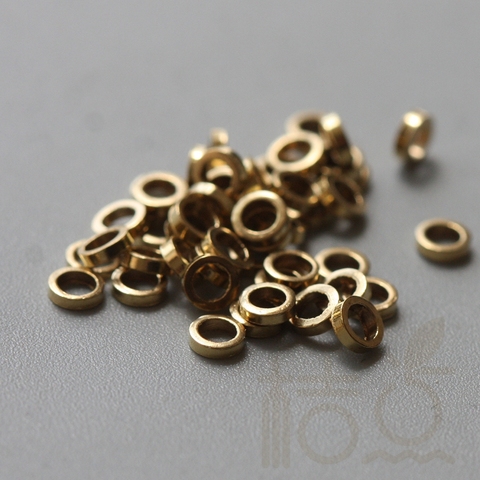 200 Pieces Solid Raw Brass Ring - 3.15mm (3913C-V-281) ► Photo 1/2