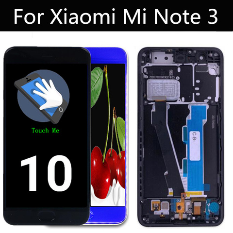 LCD with frame For Xiaomi Mi Note3 LCD Display Touch Screen with frame Replacement Accessories For xiaomi mi Note 3 LCD ► Photo 1/6