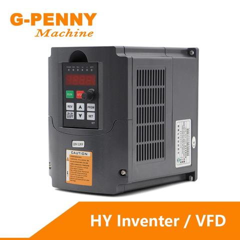 Free shipping 220v /380v 2.2kw VFD CNC Spindle motor driver speed controller Variable Frequency Drive VFD Inverter 1HP/3HP Input ► Photo 1/6