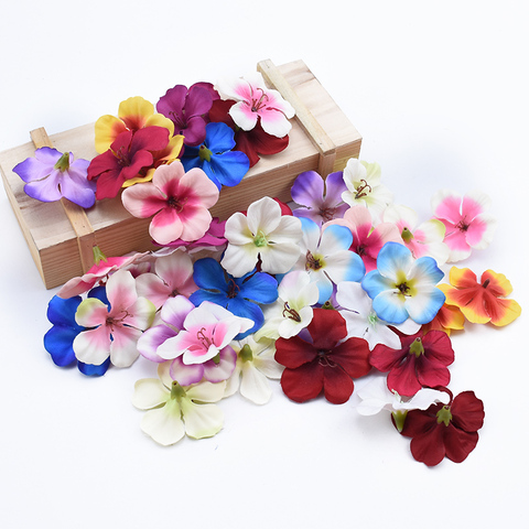 20pcs cheap artificial flowers Orchid for home wedding decoration accessories pompon diy wreath needlework Silk Cherry roses ► Photo 1/6