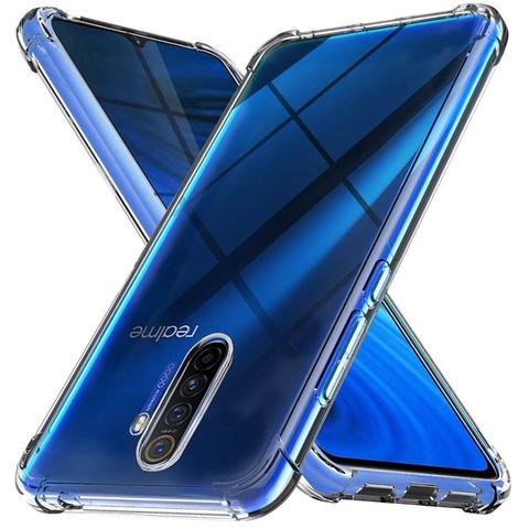 Transparent Soft Case For Realme X2 Pro Reinforced Corners Silicone Cover For Realme 6 6i XT c2 Bumper on Realme 5s 5 Pro 3 x50 ► Photo 1/6