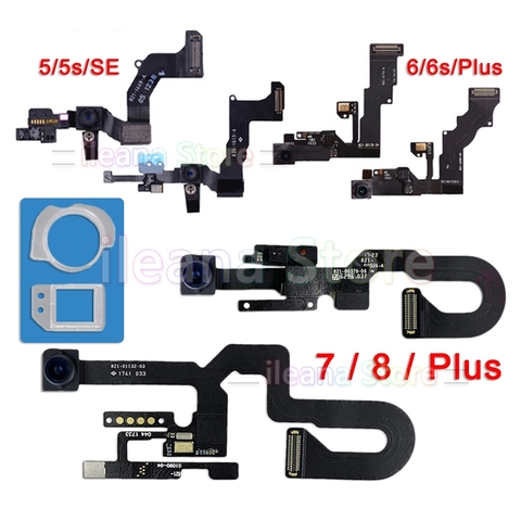 Original Front Camera Flex For iPhone 5S SE 5C 5 Right Proximity Sensor Face Front Camera Flex Cable For iPhone 6 6s 7 8 Plus ► Photo 1/5