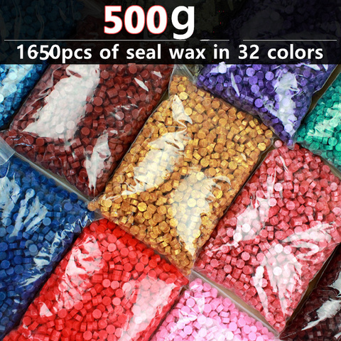 500g Vintage Sealing Wax Tablet Pill Beads Envelope Wax Seal Sticks for Envelope Wedding Wax Seal Ancient Sealing Waxs 1650pcs ► Photo 1/6