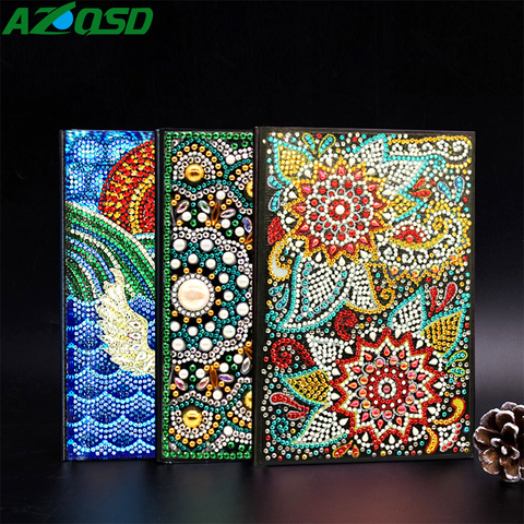 HUACAN DIY Diamond Painting Notebook Special Shaped A5 Diary Book Diamond  Art Kits Mosaic Diamond Embroidery